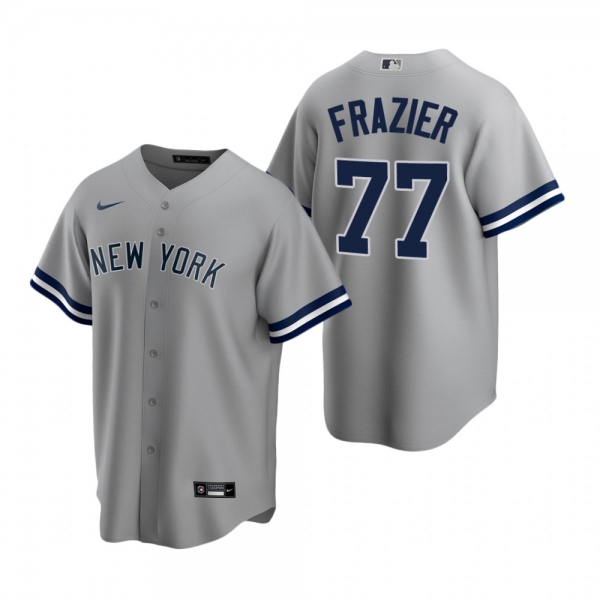 Men's New York Yankees Clint Frazier Nike Gray Replica Road Jersey