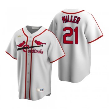 Men's St. Louis Cardinals Andrew Miller Nike White Cooperstown Collection Home Jersey