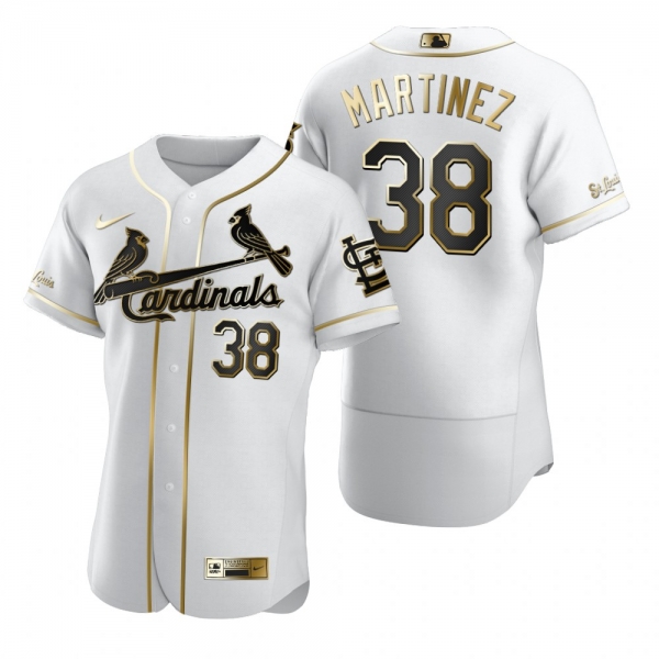 Men's St. Louis Cardinals Jose Martinez Nike White Authentic Golden Edition Jersey