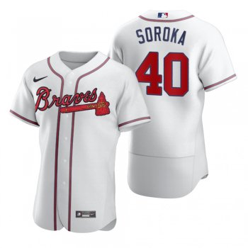 Men's Atlanta Braves Mike Soroka Nike White 2020 Authentic Jersey