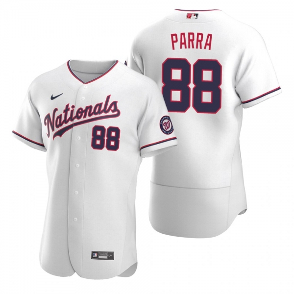 Men's Washington Nationals Gerardo Parra Nike White Authentic 2020 Alternate Jersey