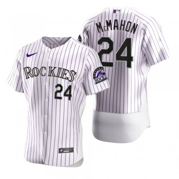 Men's Colorado Rockies Ryan McMahon Nike White 2020 Authentic Jersey