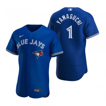 Men's Toronto Blue Jays Shun Yamaguchi Royal Authentic 2020 Alternate Jersey