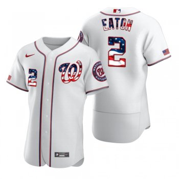 Men's Adam Eaton Washington Nationals White 2020 Stars & Stripes 4th of July Jersey