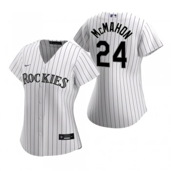 Women's Colorado Rockies Ryan McMahon Nike White 2020 Replica Home Jersey