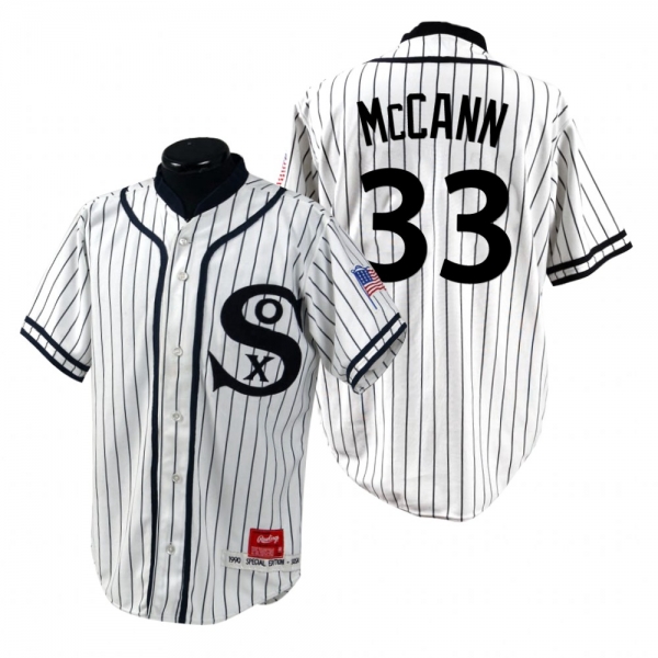 Men's Chicago White Sox James McCann White Turn Back the Clock 1990 Special Edition Jersey