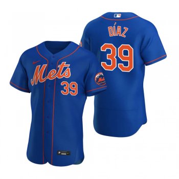 Men's New York Mets Edwin Diaz Nike Royal Authentic 2020 Alternate Jersey