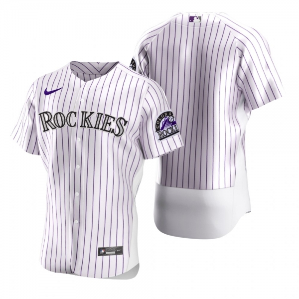 Men's Colorado Rockies Nike White 2020 Authentic Jersey