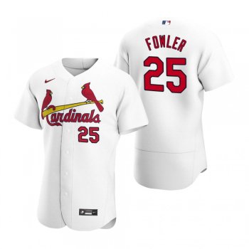 Men's St. Louis Cardinals Dexter Fowler White 2020 Home Authentic Player Jersey