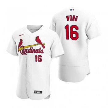 Men's St. Louis Cardinals Kolten Wong White 2020 Home Authentic Player Jersey