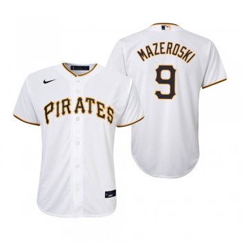 Youth Pittsburgh Pirates Bill Mazeroski Nike White Replica Home Jersey