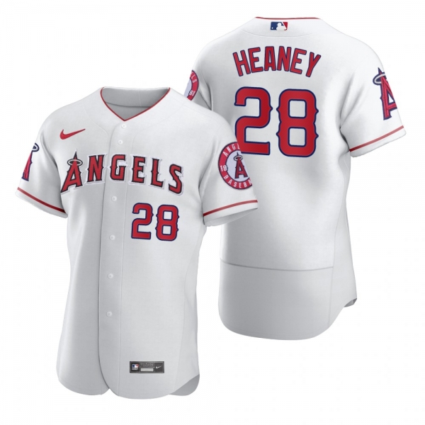 Men's Los Angeles Angels Andrew Heaney Nike White 2020 Authentic Jersey