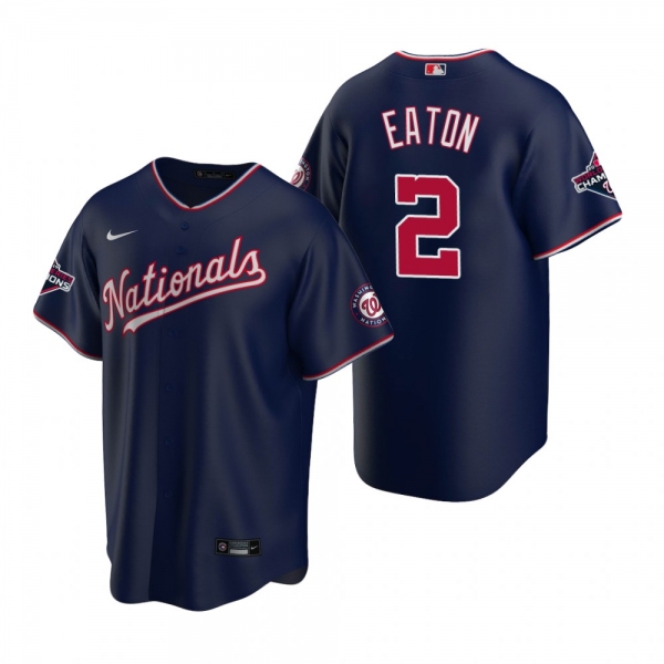 Men's Washington Nationals Adam Eaton Nike Navy 2019 World Series Champions Replica Jersey