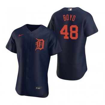 Men's Detroit Tigers Matthew Boyd Nike Navy Authentic 2020 Alternate Jersey