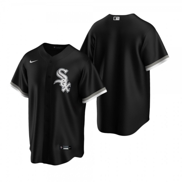 Men's Chicago White Sox Nike Black Replica Alternate Jersey