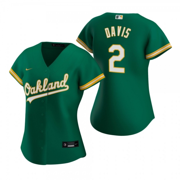 Women's Oakland Athletics Khris Davis Nike Kelly Green 2020 Replica Alternate Jersey