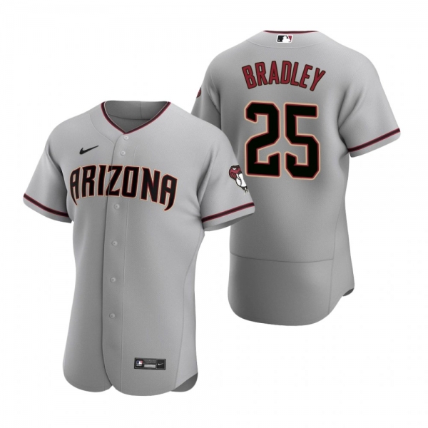 Men's Arizona Diamondbacks Archie Bradley Nike Gray Authentic 2020 Road Jersey