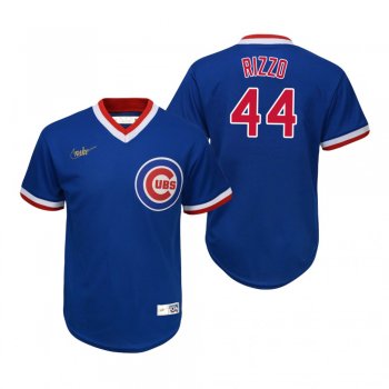 Youth Chicago Cubs Anthony Rizzo Nike Royal Cooperstown Collection Road Jersey