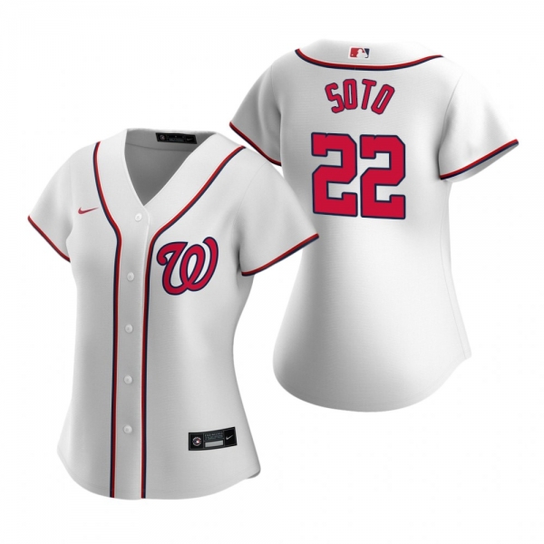 Women's Washington Nationals Juan Soto Nike White 2020 Replica Home Jersey