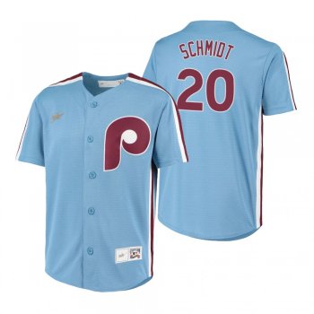 Youth Philadelphia Phillies Mike Schmidt Nike Light Blue Cooperstown Collection Road Jersey