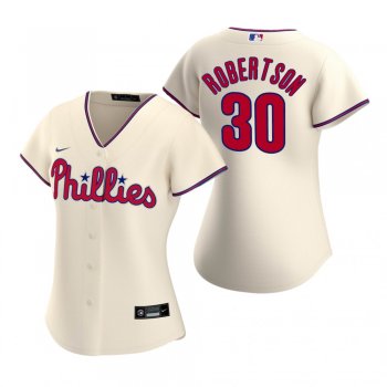 Women's Philadelphia Phillies David Robertson Nike Cream 2020 Replica Alternate Jersey