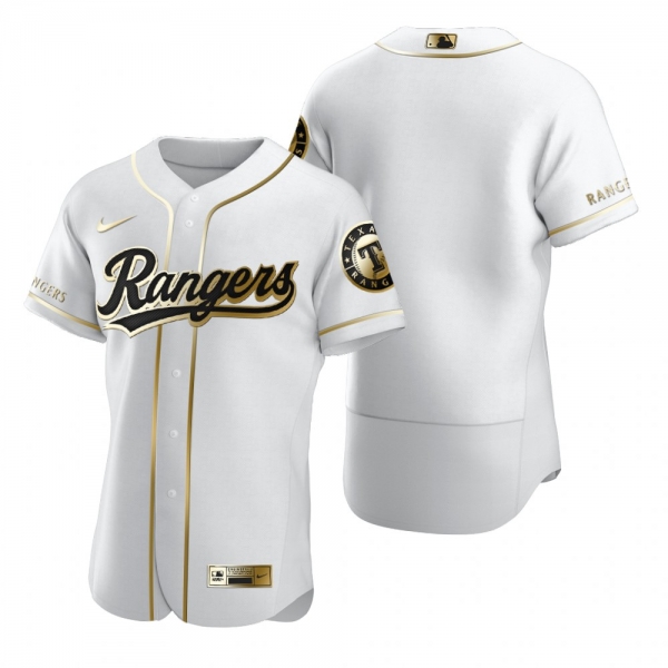 Men's Texas Rangers Nike White Authentic Golden Edition Jersey