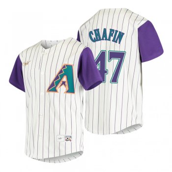 Youth Arizona Diamondbacks Andrew Chafin Nike Cream 2020 Cooperstown Collection Alternate Jersey