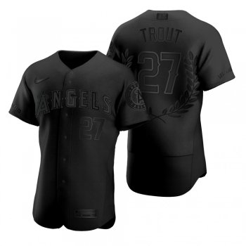 Men's Mike Trout Los Angeles Angels Black Award Collection AL MVP Jersey