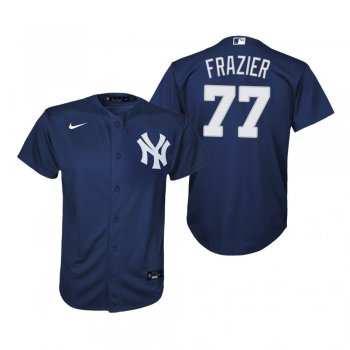 Youth New York Yankees Clint Frazier Nike Navy 2020 Replica Alternate Jersey