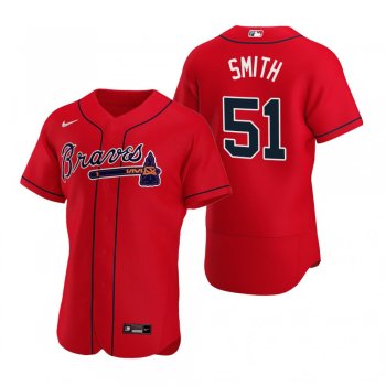 Men's Atlanta Braves Will Smith Nike Red Authentic 2020 Alternate Jersey