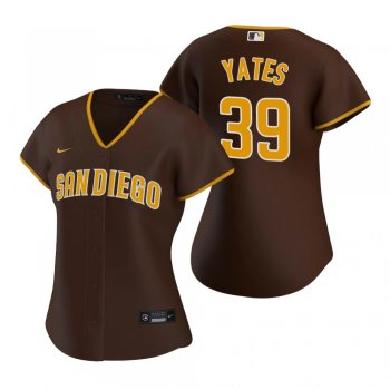 Women's San Diego Padres Kirby Yates Nike Brown Replica 2020 Road Jersey