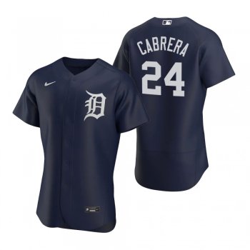 Men's Detroit Tigers Miguel Cabrera Nike Navy Authentic 2020 Alternate Jersey