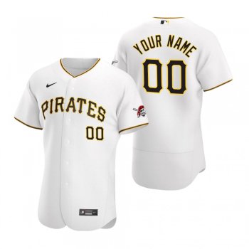 Pittsburgh Pirates Custom White 2020 Home Authentic Player Jersey