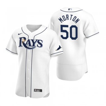 Men's Tampa Bay Rays Charlie Morton White 2020 Home Authentic Player Jersey