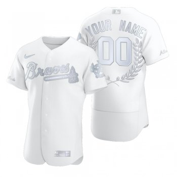 Atlanta Braves Custom White Awards Collection Jersey