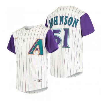 Youth Arizona Diamondbacks Randy Johnson Nike Cream Cooperstown Collection Alternate Jersey