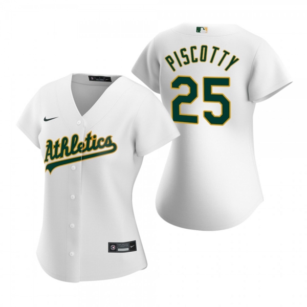 Women's Oakland Athletics Stephen Piscotty Nike White 2020 Replica Home Jersey