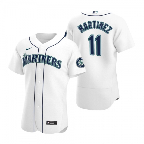 Men's Seattle Mariners Edgar Martinez White 2020 Home Authentic Player Jersey