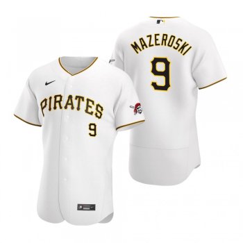 Men's Pittsburgh Pirates Bill Mazeroski Nike White Authentic 2020 Home Jersey