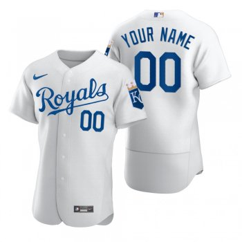 Kansas City Royals Custom Nike White 2020 Authentic Jersey