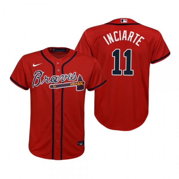 Youth Atlanta Braves Ender Inciarte Nike Red Replica Alternate Jersey