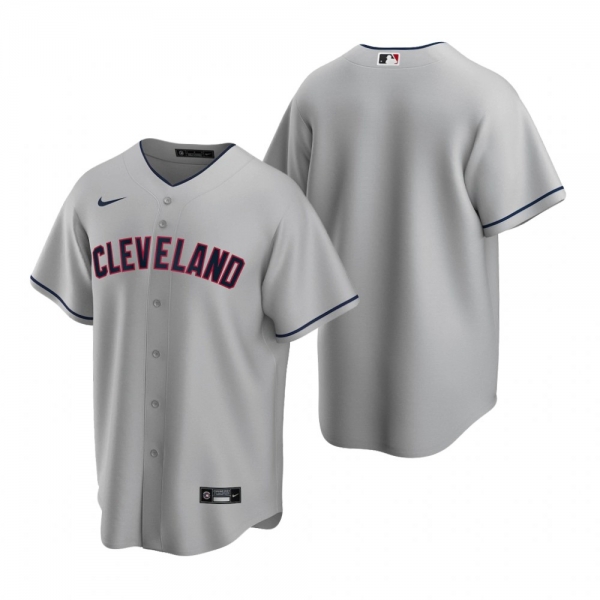 Men's Cleveland Indians Nike Gray 2020 Replica Road Jersey