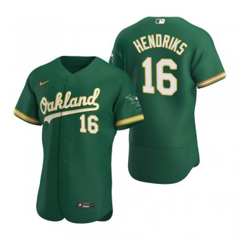 Men's Oakland Athletics Liam Hendriks Nike Kelly Green Authentic 2020 Alternate Jersey