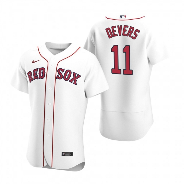 Men's Boston Red Sox Rafael Devers Nike White Authentic 2020 Home Jersey