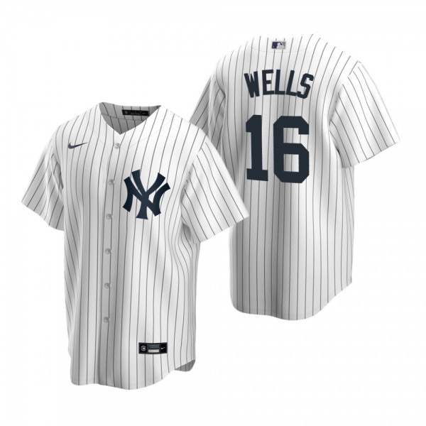 Men's New York Yankees Austin Wells White 2020 MLB Draft Replica Home Jersey