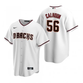 Men's Arizona Diamondbacks Kole Calhoun Nike White Replica Home Jersey