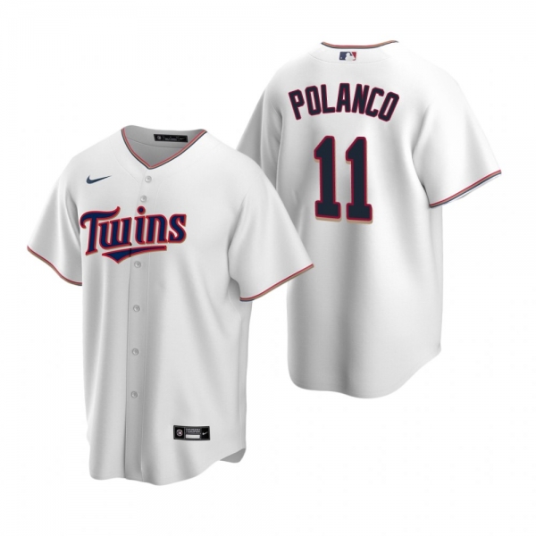 Men's Minnesota Twins Jorge Polanco Nike White Replica Home Jersey