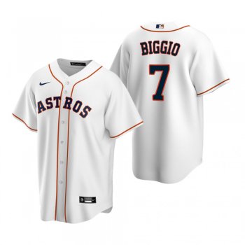 Men's Houston Astros Craig Biggio Nike White Replica Home Jersey