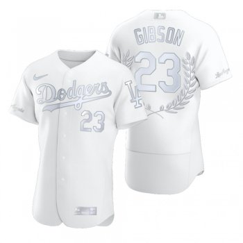 Men's Kirk Gibson Los Angeles Dodgers White Awards Collection NL MVP Jersey