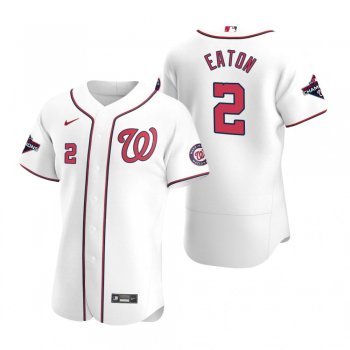 Men's Washington Nationals Adam Eaton Nike White 2019 World Series Champions Authentic Jersey